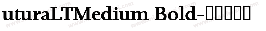 uturaLTMedium Bold字体转换